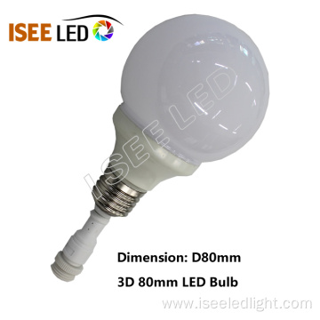 80mm DMX RGB Led Bulb Lamp